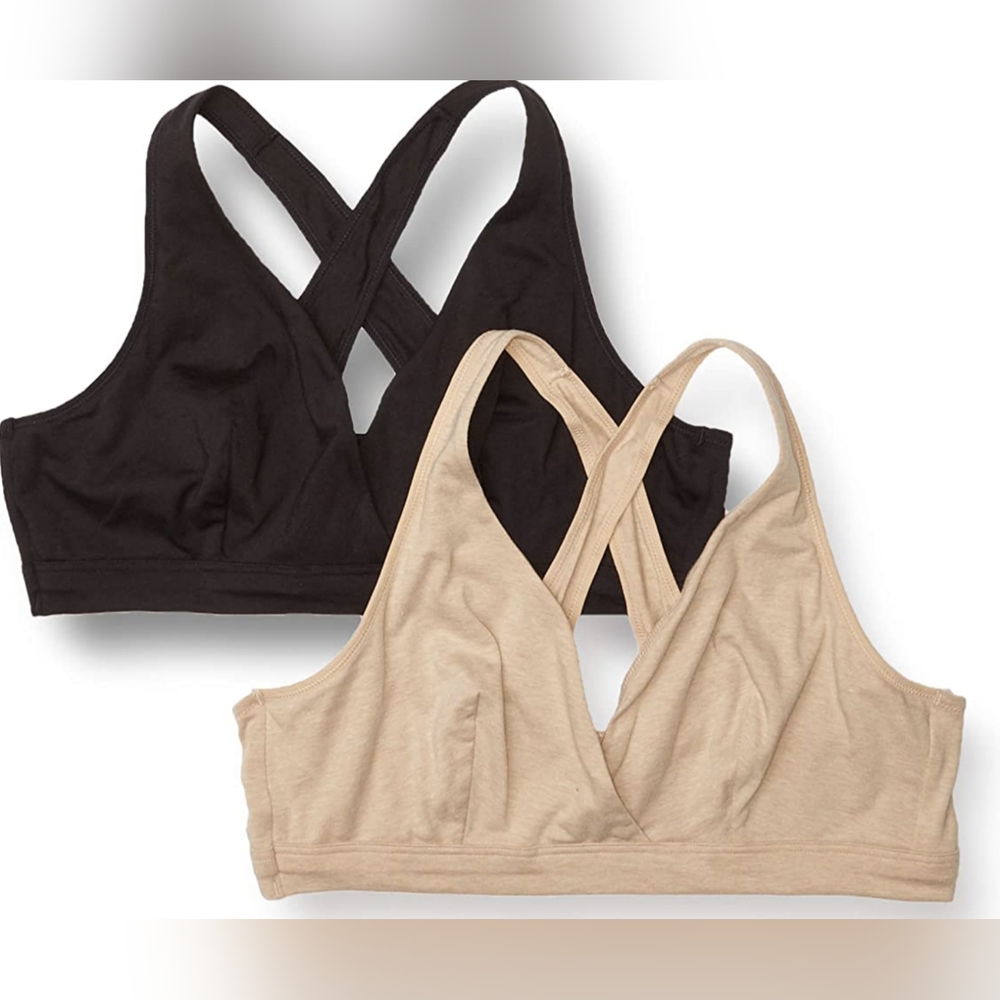 Playtex Crossover Wire free bras - size L BN